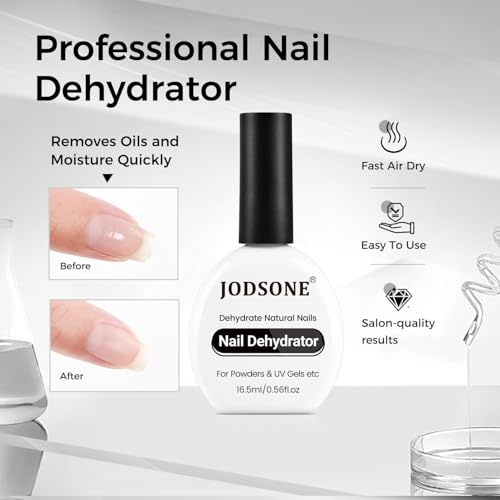 JODSONE Nail Dehydrate & Primer Set - 2x16.5ml for Long-Lasting Gels
