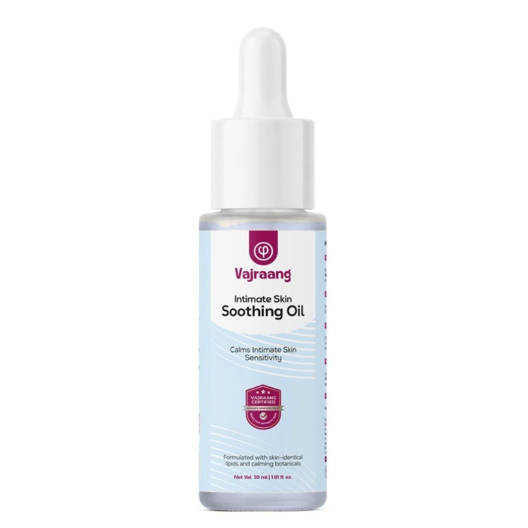 Vajraang Intimate Skin Soothing Oil - Calms Sensitivity & Builds Tolerance | 1.01 fl oz