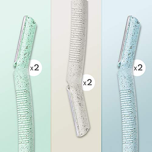 ennva Dermaplane Razor for Women | Face Razor & Eyebrow Trimmer | Multipurpose Facial Hair Removal Tool with Disposable Blades, 6Pcs?