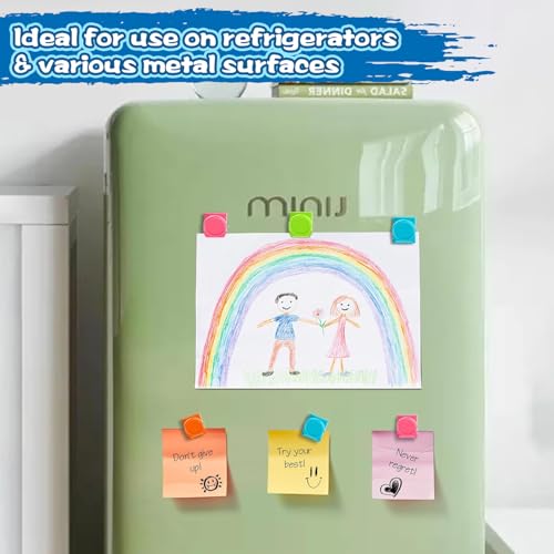 20 Pack Colorful Magnetic Clips for Refrigerator & Whiteboard