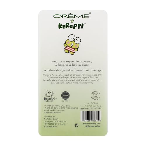 The Crème Shop Keroppi Creaseless Hair Clips - Pack of 4
