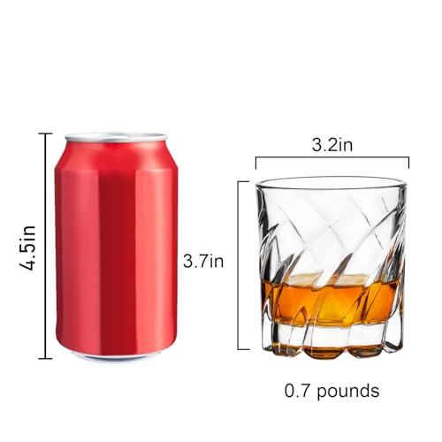 PARACITY Old Fashioned Whiskey Glasses Set of 2 - Durable Rocks Glassware for Bourbon & Cocktails