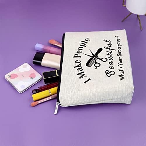 Sazuwu Hairdresser Makeup Bag Gift for Women - Salon Cosmetic Travel Pouch - Variation 548_NO1