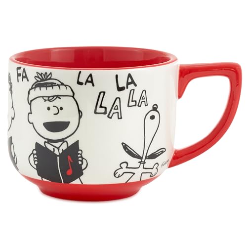 Hallmark Peanuts Christmas Ceramic Mug, 25 oz - Charlie Brown & Friends