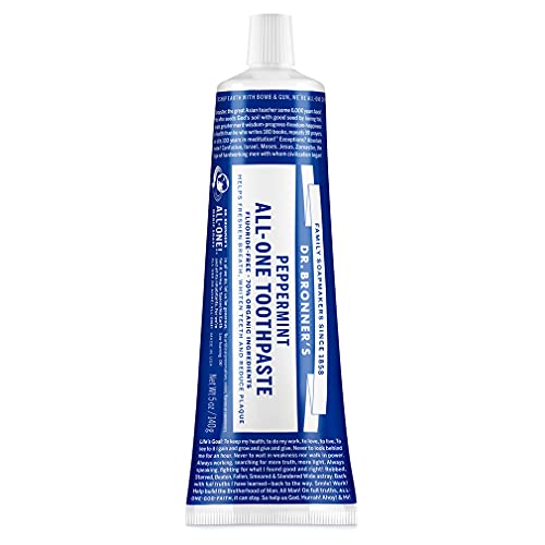 Dr. Bronner's Fluoride-Free Toothpaste - Peppermint, 5 oz - 70% Organic