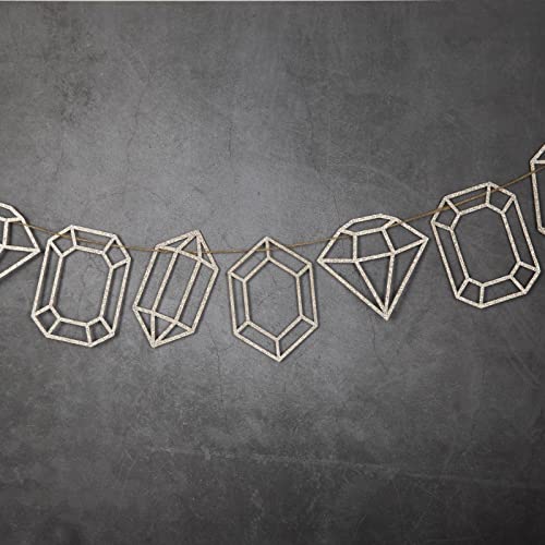 Gems Glitter Banner - Dazzling Gemstone Party Decor