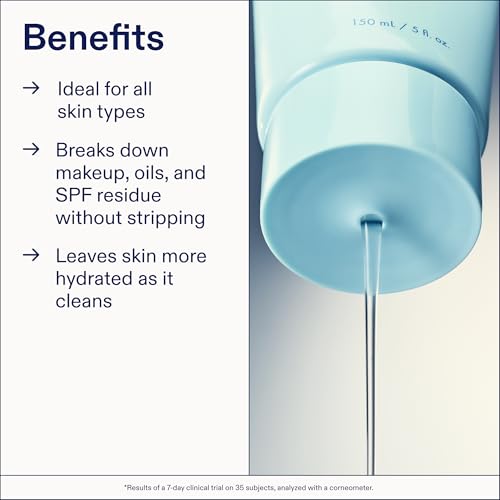 Skinfix Ceramide + Ectoin Gentle Gel Cleanser Mini 1.5 oz - Vegan, Hydrating, Makeup & SPF Remover
