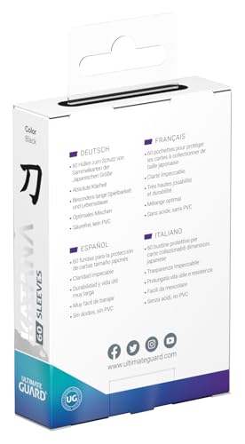 Ultimate Guard Katana Card Sleeves - 60 Japanese Size TCG Sleeves, Acid-Free, High Clarity