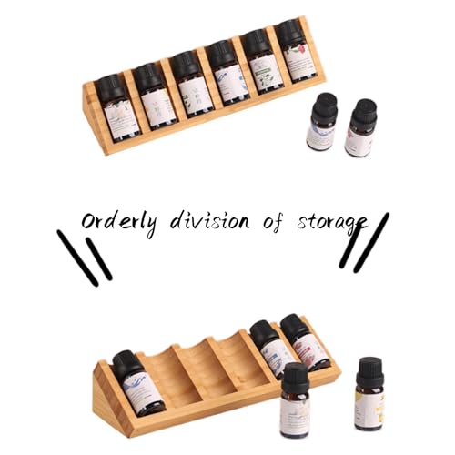 Wooden Essential Oil Drawer Organizer Rack - Holds 6 Bottles, 2 Pack