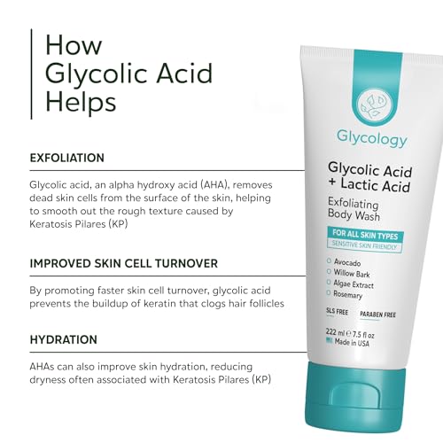 Glycology Glycolic Acid Body Wash for Keratosis Pilaris - 7.5oz
