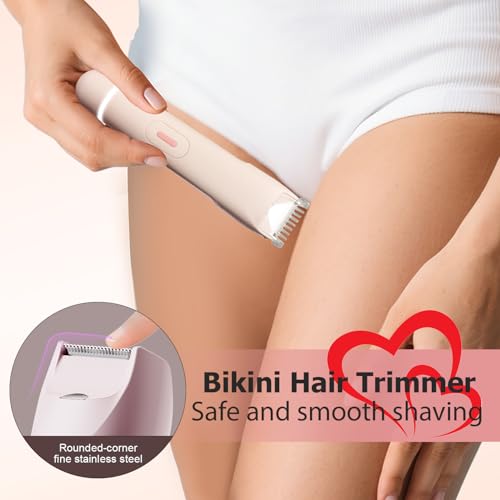 LOBINH 2-in-1 Bikini Trimmer for Women - Waterproof Electric Shaver