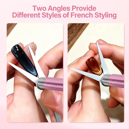 EBANKU 5PCS Cat Eye Nail Magnet Set with Mixed Magnet Tools - DIY Nail Art Kit
