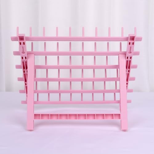 Light Pink Braid Rack for 60 Spools - Hair Extension Holder Stand