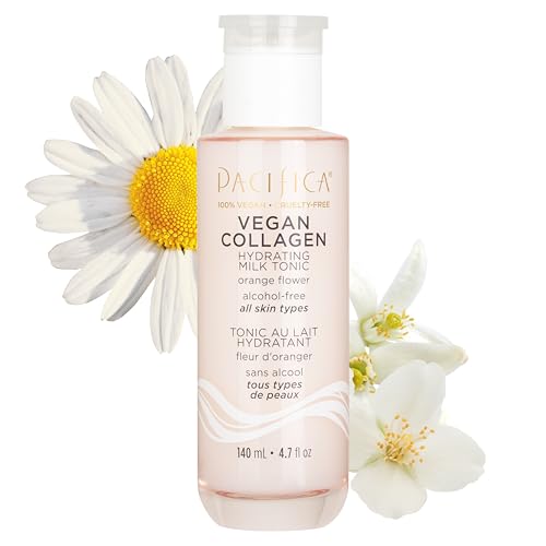 Pacifica Vegan Collagen Hydrating Milk Tonic - Moisturizing Face Toner with Hyaluronic Acid & Chamomile