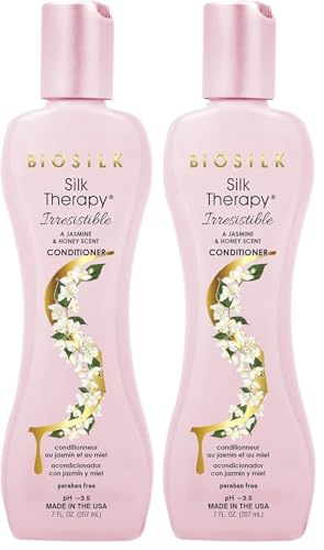BioSilk Silk Therapy Irresistible Conditioner, Jasmine & Honey, 7 Oz (Pack of 2)