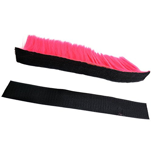 Namecute Pink Mohawk Helmet Wig for Motorcycle and Bicycle Helmets