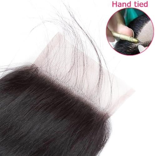 TNICE 8 Inch HD Lace Closure - 4x4 Straight Human Hair