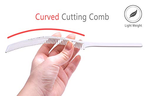 PERFEHAIR Curved Barber Clipper Comb - Flat Top Hair Cutting Tool