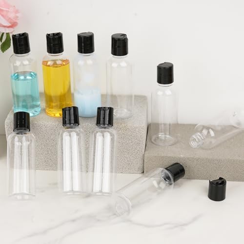 Wowang C-20Clear 20 Pack Travel Bottles 3.4oz TSA Approved Leak-Proof Containers