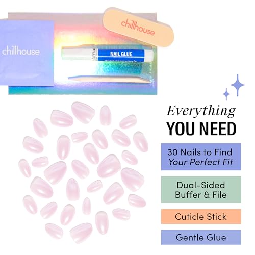 Chillhouse Chill Tips Press on Nails Kit - Lil Lilah Oval Short