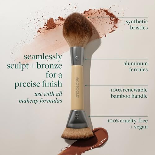 EcoTools Dual-Ended Sculpt + Bronze Makeup Brush for Contouring