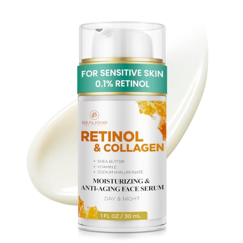 Bealions Retinol Serum for Face 1 Fl Oz Anti-Aging & Brightening Skin Care