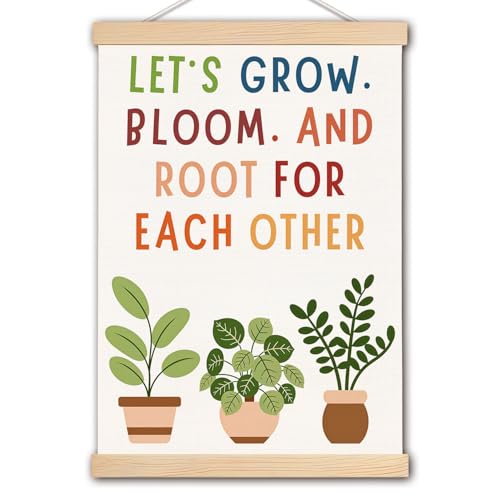 Botanical Mental Health Wall Art Poster with Hanger - 16x24