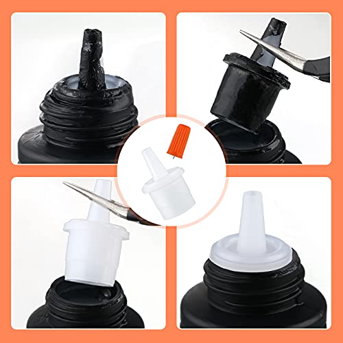 44-Piece Eyelash Glue Replacement Kit with Nozzle Tips & Plugs