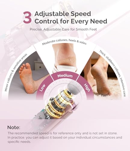 MelodySusie Electric Callus Remover for Feet - PC800G Pink Rose