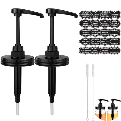 Syrup Dispenser Kit for Mason Jars - 10ML Precision Pump & Lid
