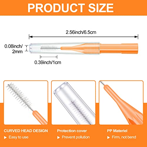 Zopeal 250 Pcs Interdental Brushes & Tooth Floss Picks Set