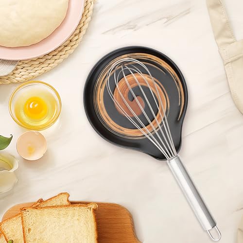 VanlonPro Hand-Painted Ceramic Spoon Rest – 5 Inch Utensil Holder