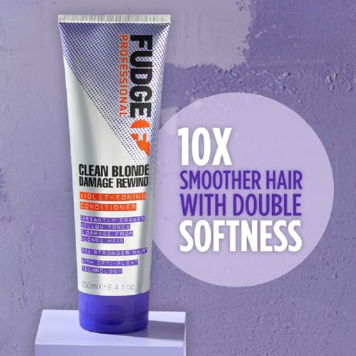 Fudge Clean Blonde Damage Rewind Conditioner - Violet Toning 8.4 oz