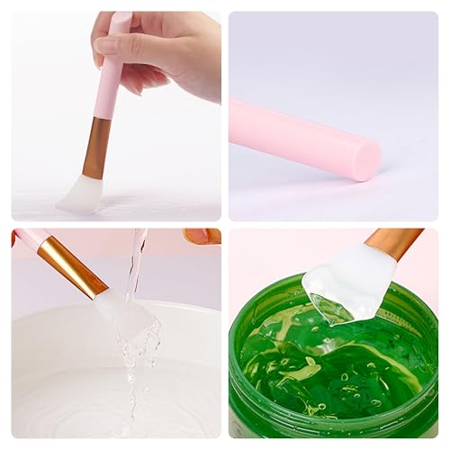 Silicone Face Mask Applicators Set – 4 pcs, Flexible Spatula Tools for Mud, Clay & Moisturizers