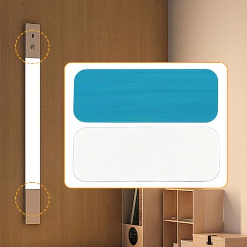 16-Piece Magnetic Under Cabinet Light Mounting Strips with Adhesive
