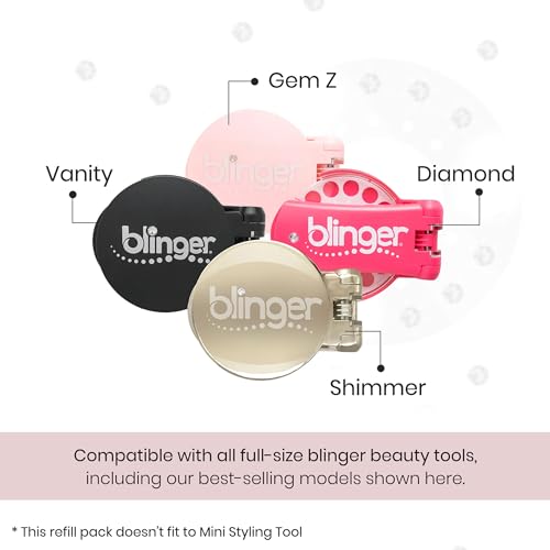 Blinger® Smokey Topaz Refill Pack - 75 Precision-Cut Glass Crystals