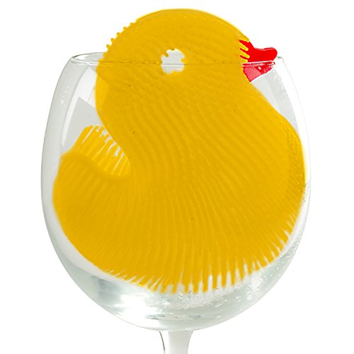 Norpro Silicone Duck Dish Brush - Double Sided, Heat Resistant & Dishwasher Safe