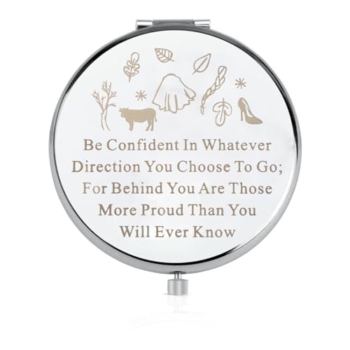 Musical Theatre Handheld Compact Makeup Mirror - Chrome Edition