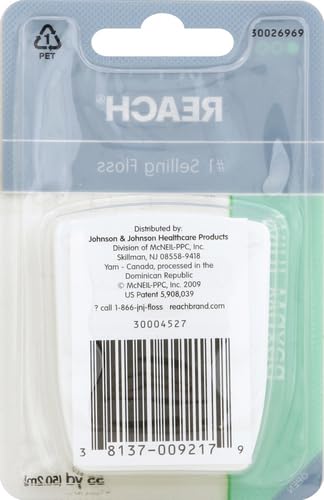 Reach Mint Waxed Dental Floss - Extra Wide for Effective Plaque Removal