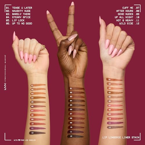 NYX Lip Lingerie Sculpting Lip Liner Stain - Waterproof Rosewood