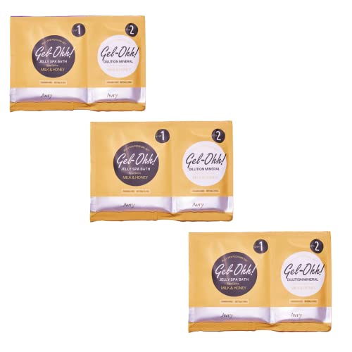 AVRYBEAUTY Milk & Honey Jelly Pedicure Spa Set 3-Pack | Foot Soak & Relaxation