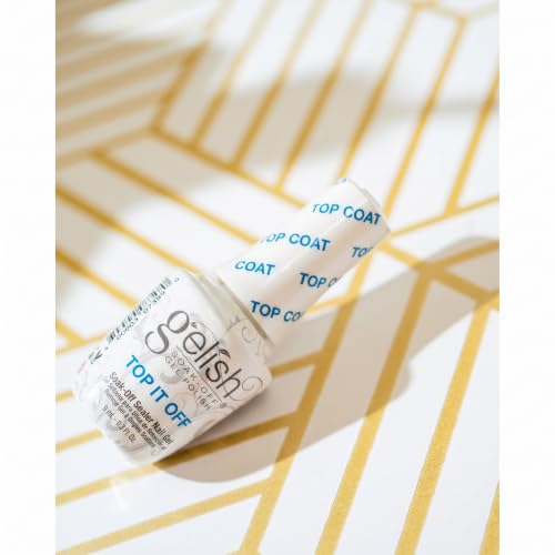 Gelish TOP IT OFF Mini 9ml Sealer Top Coat LED Gel Polish - High Gloss Shine (Variation: MINI Top It Off)