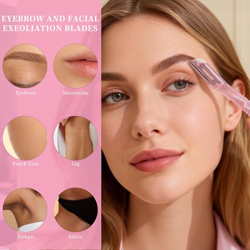HEDVIA 9-Piece Eyebrow Razor Kit for Women - Precision Grooming