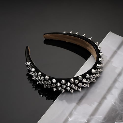 Punk Rock Headband with Spikes - Gothic Hair Clip 1PC