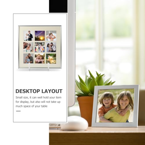 White Metal Display Stand for Photos, Artwork & Plates