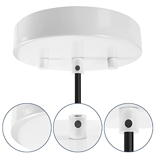 Sangle Sopffy 4.7-Inch Pendant Light Canopy Kit - White Ceiling Plate