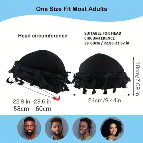 Vintage Twist Turban for Men and Women, Satin Lined Modal Head Wrap