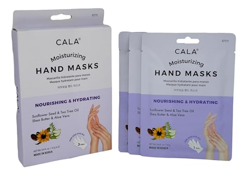Cala Moisturizing Hand Masks Pack of 3 - Nourishing Hydrating Hand Treatment