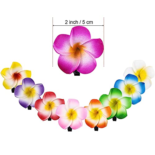 Willbond 36 Pcs Hawaiian Flower Hair Clips for Beach & Party Styles