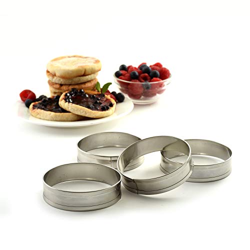 Norpro Stainless Steel English Muffin Rings - Set of 4